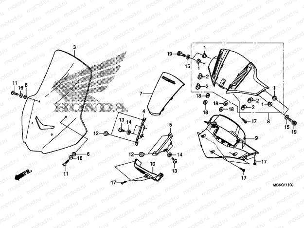 F-11 METER AWNING / WINDSCREEN
