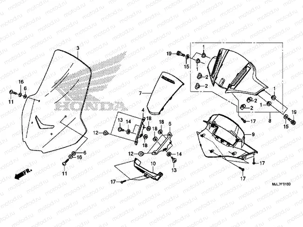 F-11 METER AWNING / WINDSCREEN