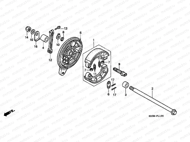 F-11 REAR BRAKE PANEL