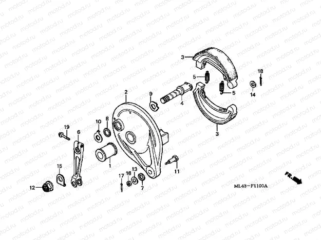 F-11 REAR BRAKE PANEL