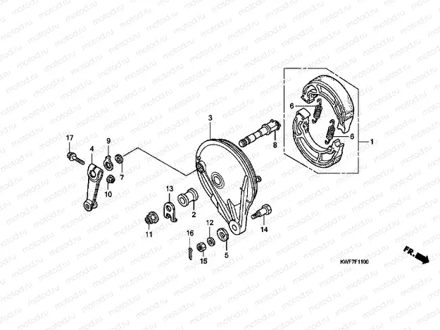 F-11 REAR BRAKE PANEL