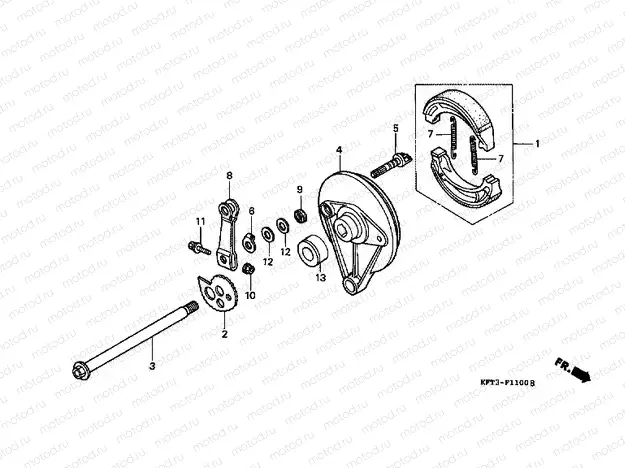 F-11 REAR BRAKE PANEL