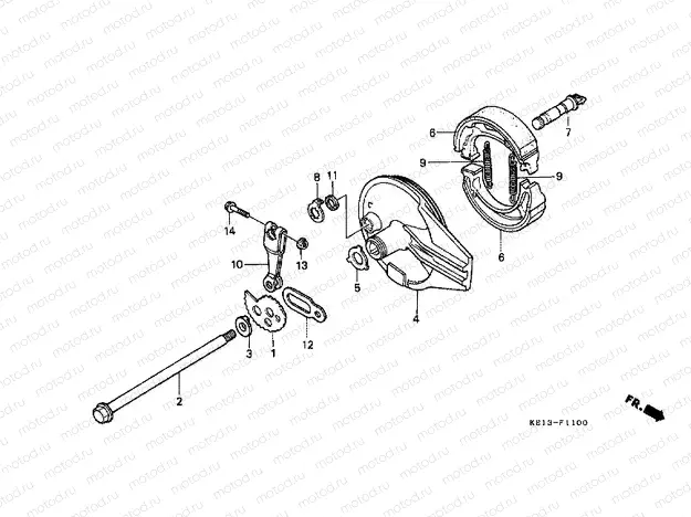 F-11 REAR BRAKE PANEL