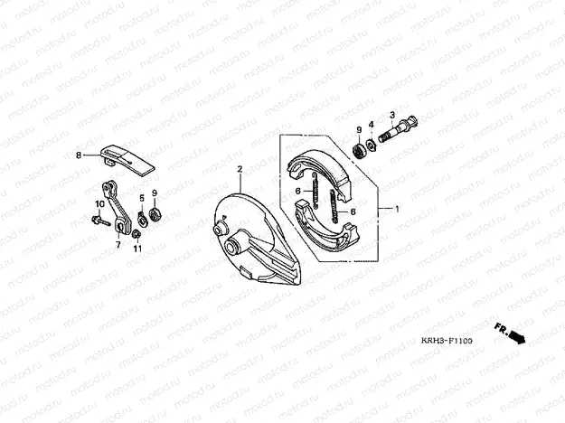 F-11 REAR BRAKE PANEL