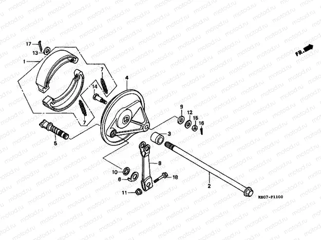 F-11 REAR BRAKE PANEL
