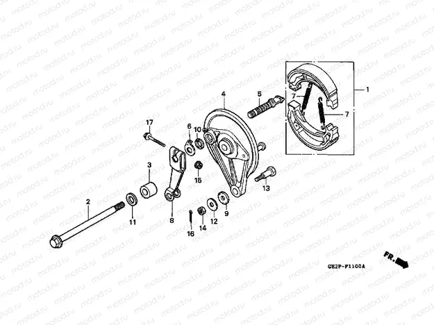 F-11 REAR BRAKE PANEL
