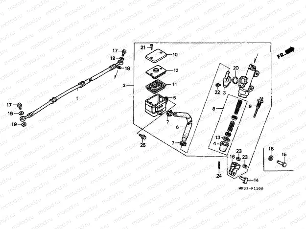 F-11 REAR MAIN BRAKE CYLINDER