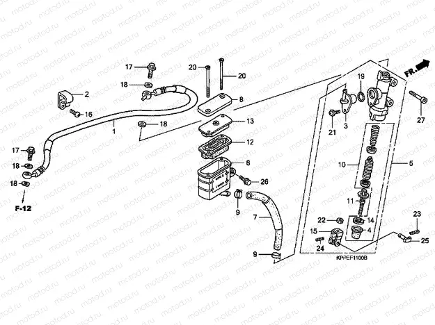 F-11 REAR MASTER CYLINDER