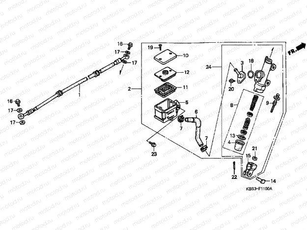 F-11 REAR MASTER CYLINDER