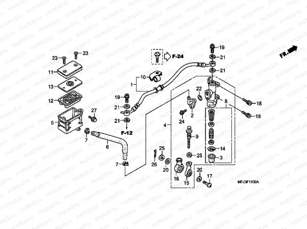 F-11 REAR MASTER CYLINDER (CBR600RR)
