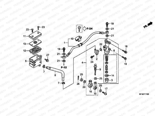F-11 REAR MASTER CYLINDER (CBR600RR)