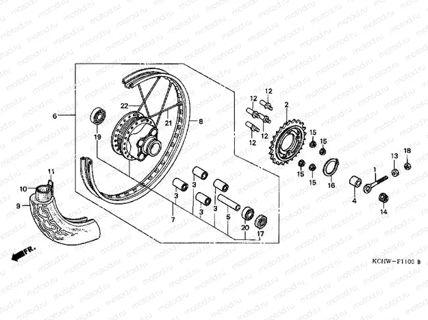 F-11 REAR WHEEL