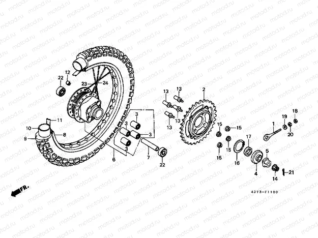F-11 REAR WHEEL