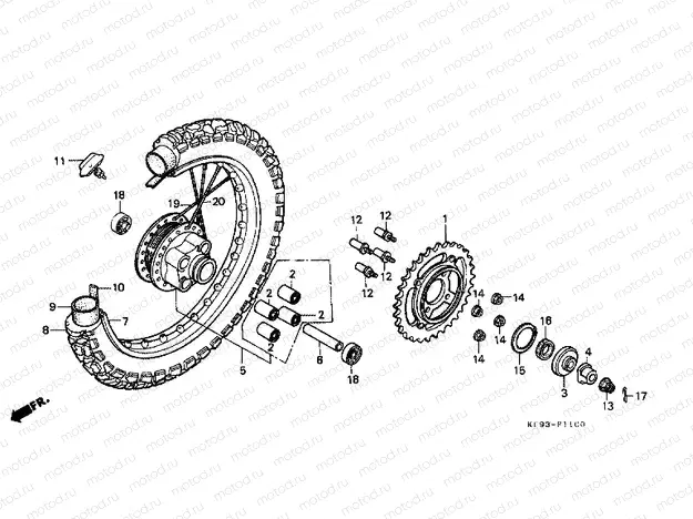 F-11 REAR WHEEL