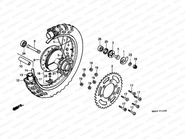 F-11 REAR WHEEL