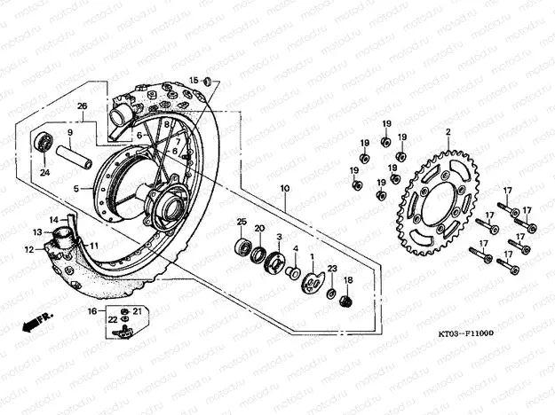 F-11 REAR WHEEL