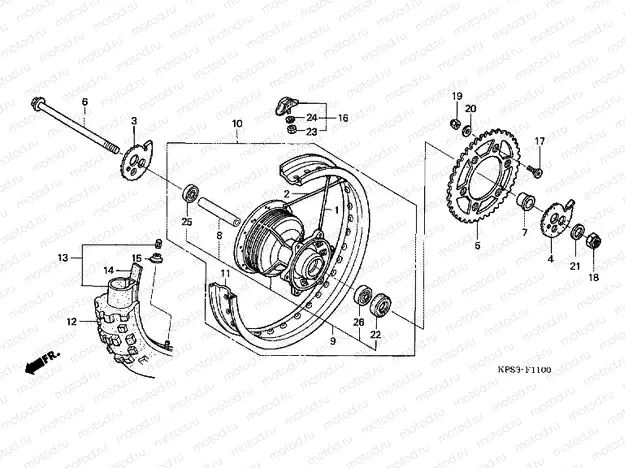 F-11 REAR WHEEL