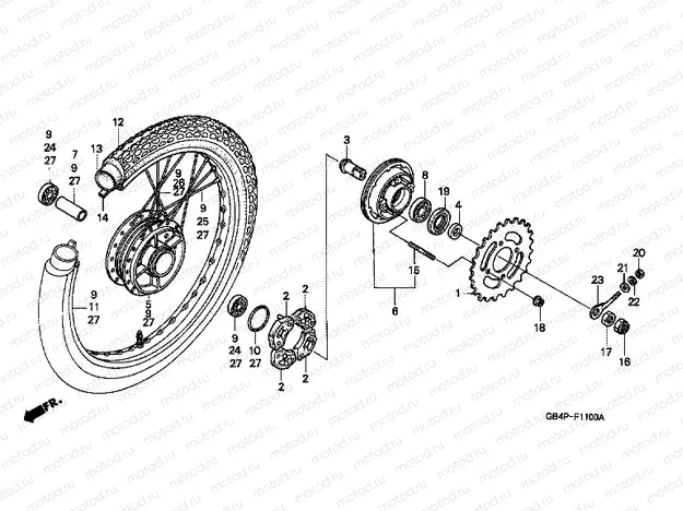 F-11 REAR WHEEL