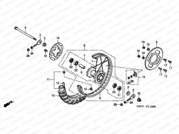 F-11 REAR WHEEL