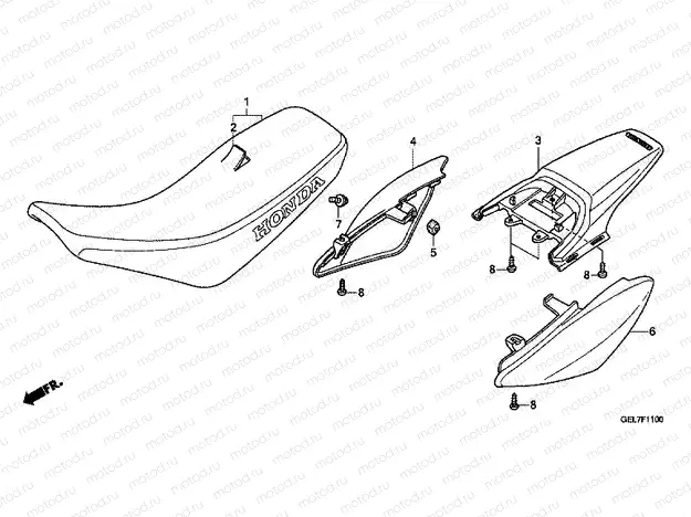 F-11 SEAT / REAR FENDER