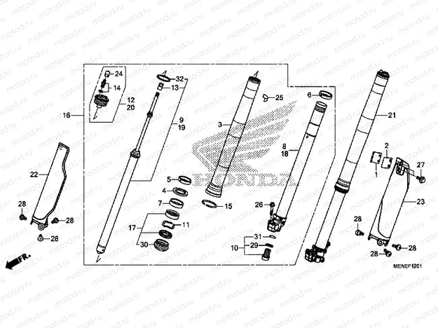 F-12-1 FRONT FORK (F)