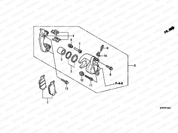 F-12-1 REAR BRAKE CALIPER