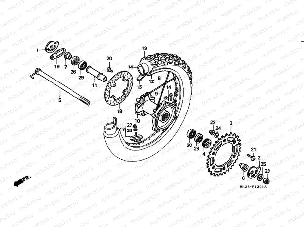 F-12-1 REAR WHEEL