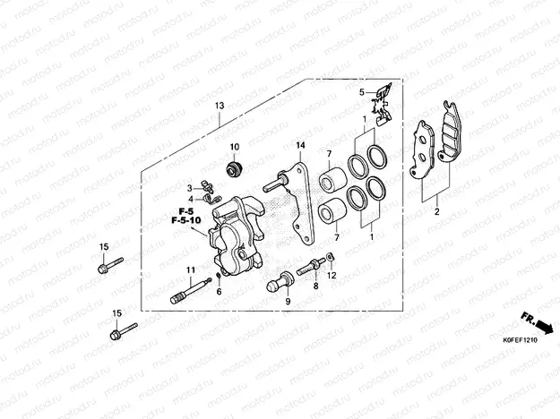 F-12-10 FRONT BRAKE CALIPER