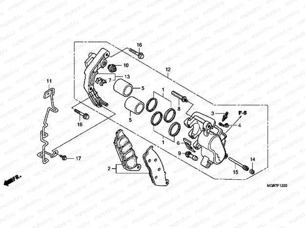 F-12-20 FRONT BRAKE CALIPER