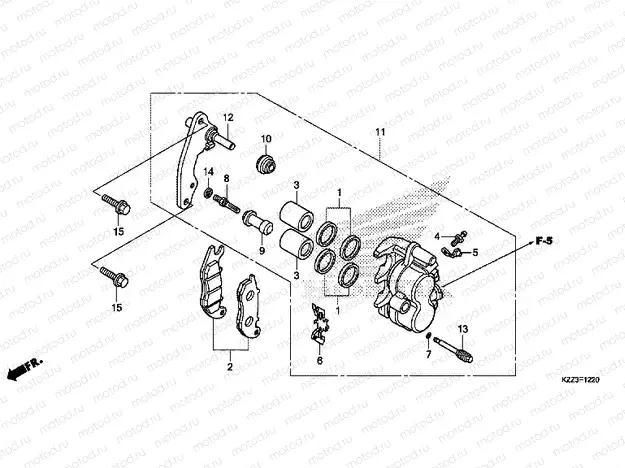 F-12-20 FRONT BRAKE CALIPER