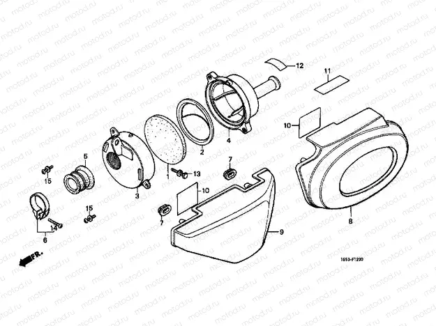 F-12 AIR FILTER / SIDE COVER
