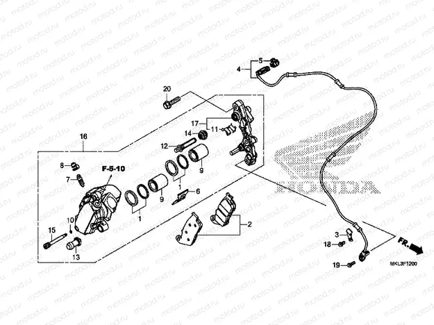 F-12 FRONT BRAKE CALIPER