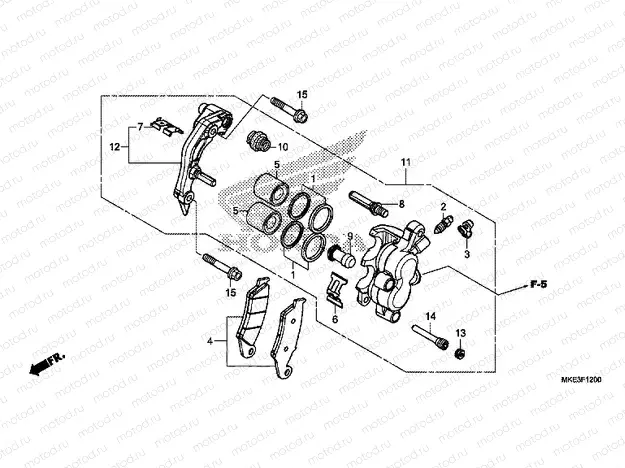 F-12 FRONT BRAKE CALIPER