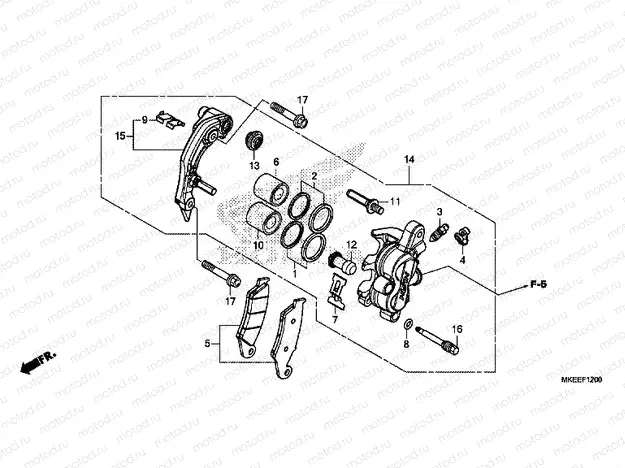 F-12 FRONT BRAKE CALIPER