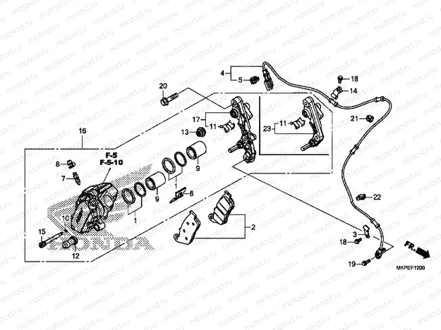 F-12 FRONT BRAKE CALIPER