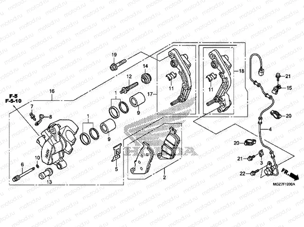 F-12 FRONT BRAKE CALIPER