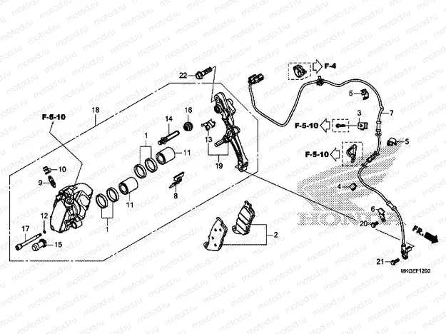 F-12 FRONT BRAKE CALIPER