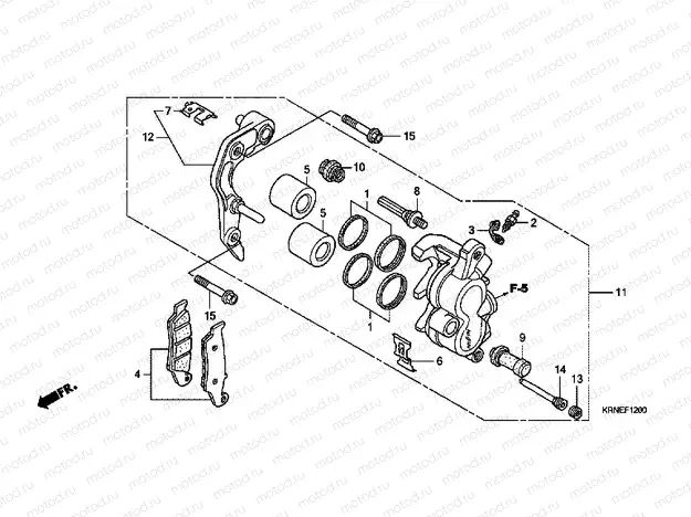 F-12 FRONT BRAKE CALIPER