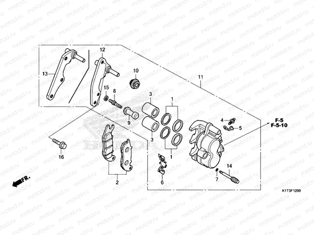 F-12 FRONT BRAKE CALIPER