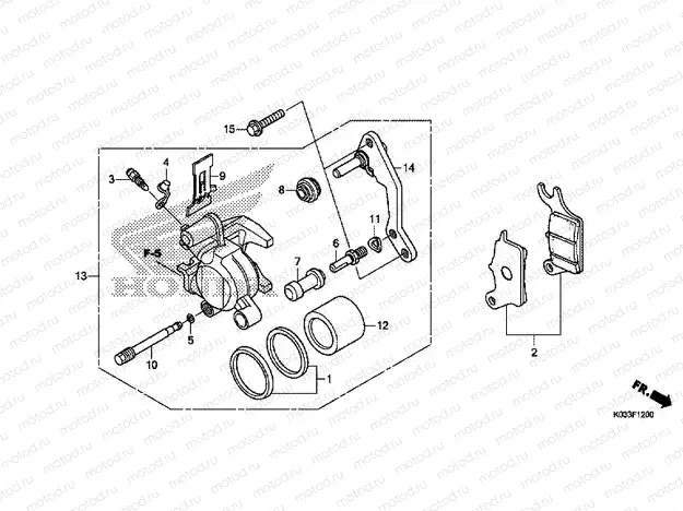 F-12 FRONT BRAKE CALIPER