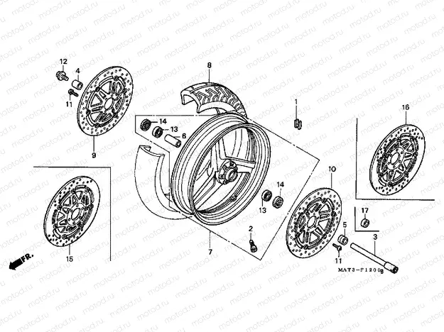 F-12 FRONT WHEEL