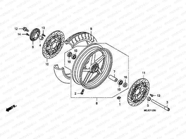 F-12 FRONT WHEEL