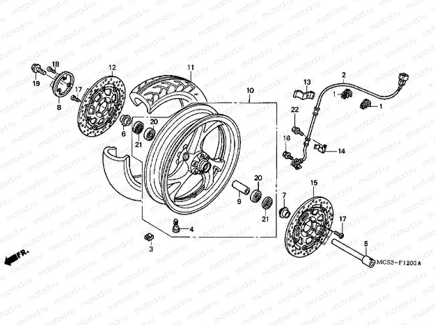F-12 FRONT WHEEL