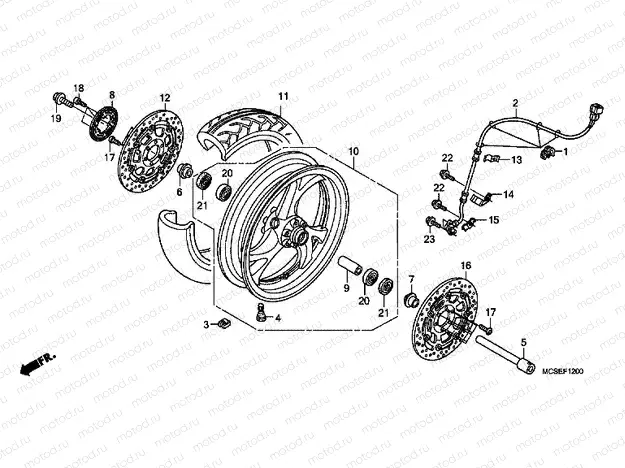 F-12 FRONT WHEEL