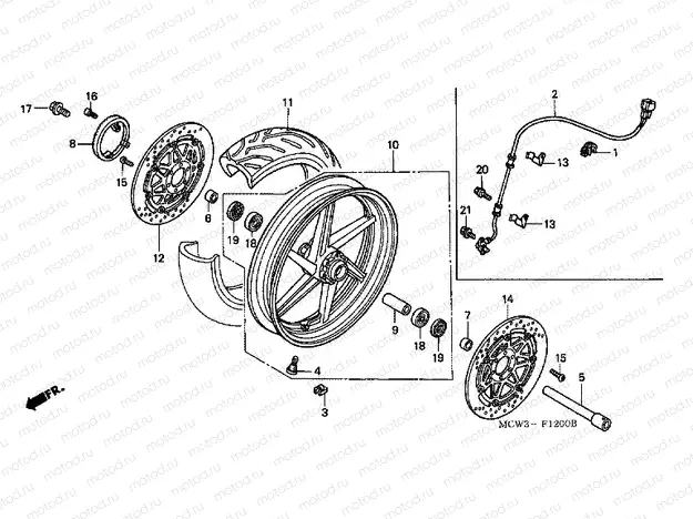 F-12 FRONT WHEEL