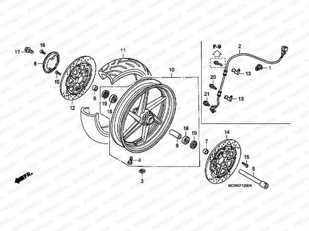 F-12 FRONT WHEEL