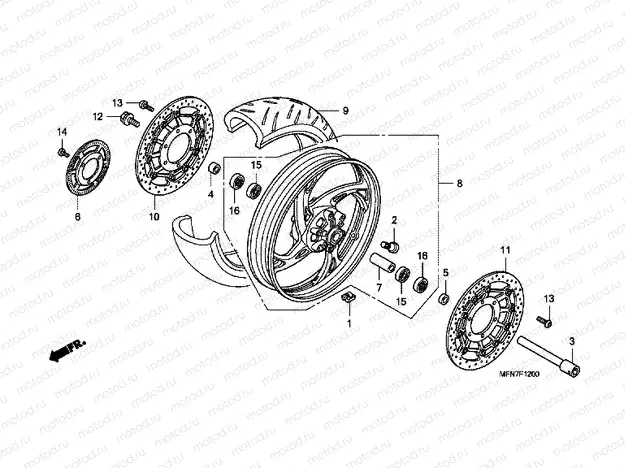 F-12 FRONT WHEEL