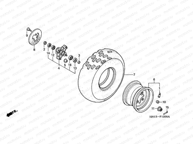 F-12 FRONT WHEEL