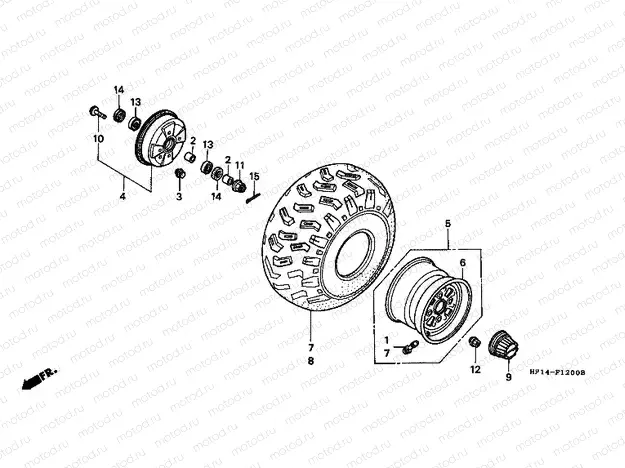 F-12 FRONT WHEEL