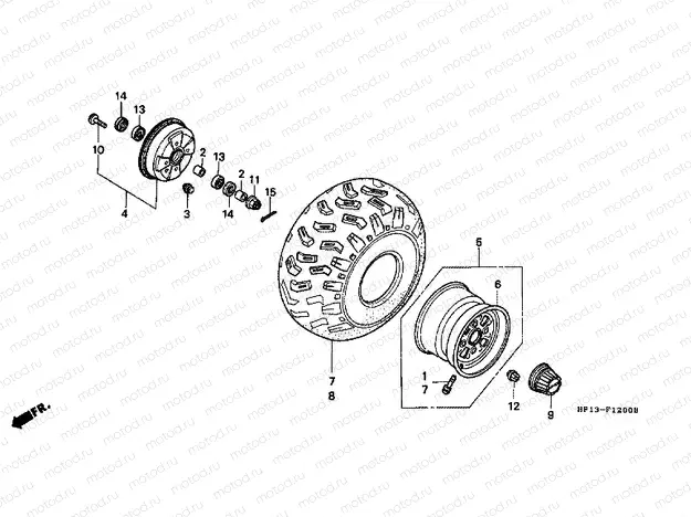 F-12 FRONT WHEEL